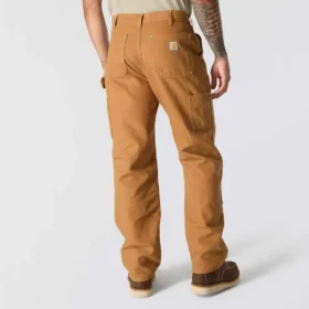 Carhartt B01 Pánské ikonické volné pracovní kalhoty z pevné tkaniny Firm Duck s dvojitým vyztužením na kolenou