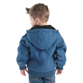 Chlapecká plátěná zateplená bunda s kapucí Active (kojenecká/batolící)