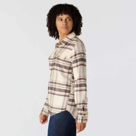 Dámská košile s volným střihem z řady Tencel™ Fiber Series s kostkovaným vzorem