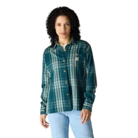 Dámská košile s volným střihem z tkaniny Tencel™ s kostkovaným vzorem