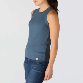 Dámské lehké prodyšné žebrované tílko z materiálu Tencel