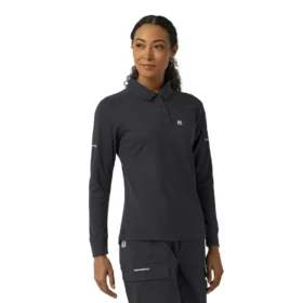 Dámská pracovní košile Rugged Flex® Rscu Heavyweight s dlouhým rukávem a límečkem typu polo