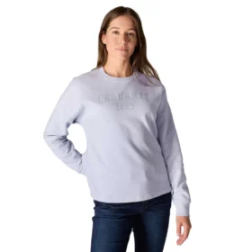 Dámská volná mikina carhartt 1889 s potiskem a mikinou s kulatým výstřihem