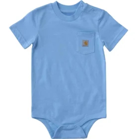 Dětské body s krátkými návleky na ruce a kapsou (pro miminka)