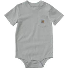 Dětské body s krátkými návleky na ruce a kapsou (pro miminka)
