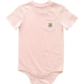Dětské body s krátkými návleky na ruce a kapsou (pro miminka)