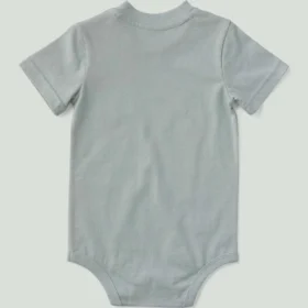 Dětské body s krátkými návleky na ruce a kapsou (pro miminka)