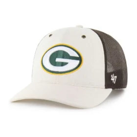 Green Bay Packers '47 nebarvená kšiltovka Trucker, volný střih