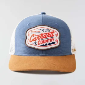 Kšiltovka typu „trucker“ s plátěnou zadní částí a potiskem Country