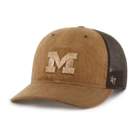 Michigan Wolverines '47 barvená kšiltovka Trucker, volný střih