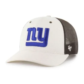 New York Giants '47 nebarvená kšiltovka Trucker, volný střih