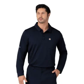 Odolné polo tričko s dlouhým návlekem na ruce Rugged Flex® Rscu Heavyweight