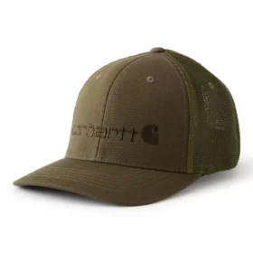 Pevná kšiltovka Rugged Flex™ s přiléhavým střihem, plátěným povrchem a síťovanou zadní částí s grafickým logem
