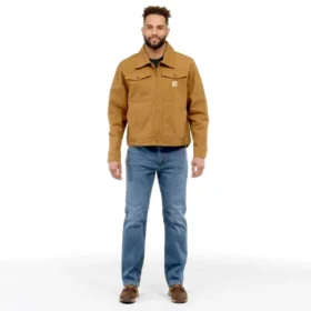 Pánská bunda Carhartt Berwick z plátna typu „Duck Canvas“ s volným střihem a technologií Rugged Flex