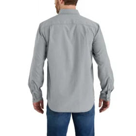 Pánská košile Force Sun Defender™ z chambray s volným střihem a dlouhými návleky na ruce – košile s ochranou proti slunci