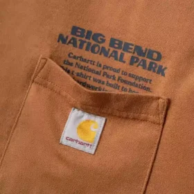 Pánská košile s dlouhým rukávem a potiskem národního parku Big Bend