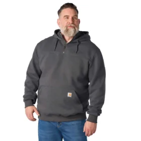 Pánská mikina Paxton s kapucí, vodoodpudivým povrchem a čtvrtinovým zipem – mikiny carhartt Rain Defender