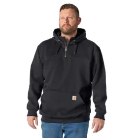 Pánská mikina Paxton s kapucí, vodoodpudivým povrchem a čtvrtinovým zipem – mikiny carhartt Rain Defender