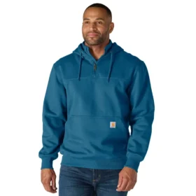 Pánská mikina Paxton s kapucí, vodoodpudivým povrchem a čtvrtinovým zipem – mikiny carhartt Rain Defender
