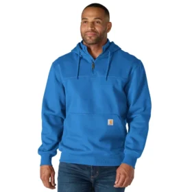Pánská mikina Paxton s kapucí, vodoodpudivým povrchem a čtvrtinovým zipem – mikiny carhartt Rain Defender