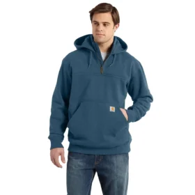 Pánská mikina Paxton s kapucí, vodoodpudivým povrchem a čtvrtinovým zipem – mikiny carhartt Rain Defender