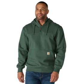 Pánská mikina Paxton s kapucí, vodoodpudivým povrchem a čtvrtinovým zipem – mikiny carhartt Rain Defender