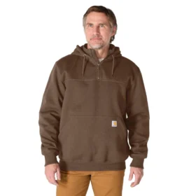 Pánská mikina Paxton s kapucí, vodoodpudivým povrchem a čtvrtinovým zipem – mikiny carhartt Rain Defender