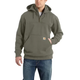 Pánská mikina Paxton s kapucí, vodoodpudivým povrchem a čtvrtinovým zipem – mikiny carhartt Rain Defender
