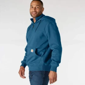 Pánská mikina Paxton s kapucí, vodoodpudivým povrchem a čtvrtinovým zipem – mikiny carhartt Rain Defender