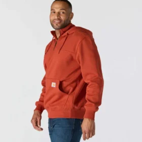 Pánská mikina Paxton s kapucí, vodoodpudivým povrchem a čtvrtinovým zipem – mikiny carhartt Rain Defender