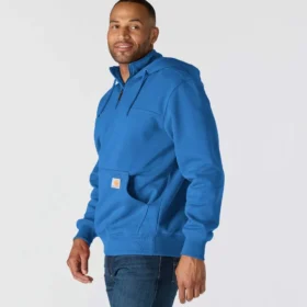Pánská mikina Paxton s kapucí, vodoodpudivým povrchem a čtvrtinovým zipem – mikiny carhartt Rain Defender
