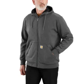 Pánská mikina Paxton s kapucí, vodoodpudivou úpravou, tepelnou podšívkou a celopropínacím zipem – mikiny carhartt Rain Defender