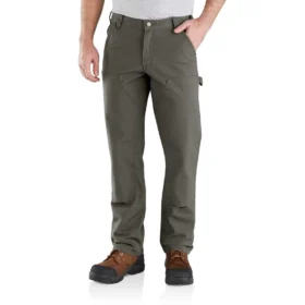 Pánské pracovní kalhoty s volným rovným střihem Rugged Flex Duck s dvojitými koleny