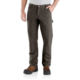 Pánské pracovní kalhoty s volným rovným střihem Rugged Flex Duck s dvojitými koleny