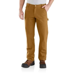 Pánské pracovní kalhoty s volným rovným střihem Rugged Flex Duck s dvojitými koleny