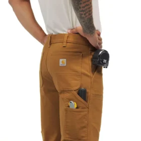 Pánské pracovní kalhoty s volným rovným střihem Rugged Flex Duck s dvojitými koleny