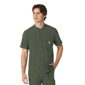 Pánská pracovní košile Force Cross-Flex s výstřihem Henley