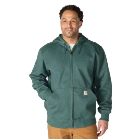 Pánská vodoodpudivá mikina Paxton s plným zipem a kapucí – mikiny carhartt Rain Defender