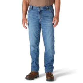 Pánské volné rovné pracovní džíny Rugged Flex