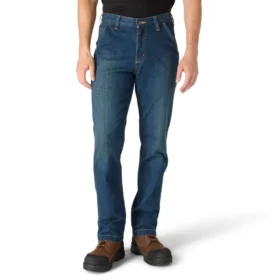 Pánské volné rovné pracovní džíny Rugged Flex