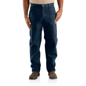 Pánské volné rovné pracovní kalhoty carhartt B11 z vypraného plátna