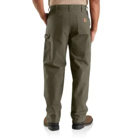Pánské volné rovné pracovní kalhoty carhartt B11 z vypraného plátna