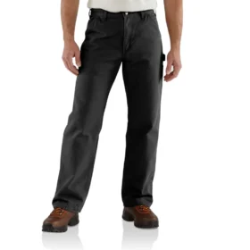 Pánské volné rovné vyprané pracovní kalhoty carhartt B111 s podšívkou z kachní látky