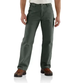 Pánské volné rovné vyprané pracovní kalhoty carhartt B111 s podšívkou z kachní látky