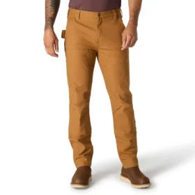 Pánské úzké, zúžené, odolné pracovní kalhoty Rugged Flex Duck s dvojitým kolenem